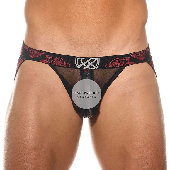 Gregg Homme Rose Thorn Jock w/ Mesh Zip Pouch - Picture 2 of 8